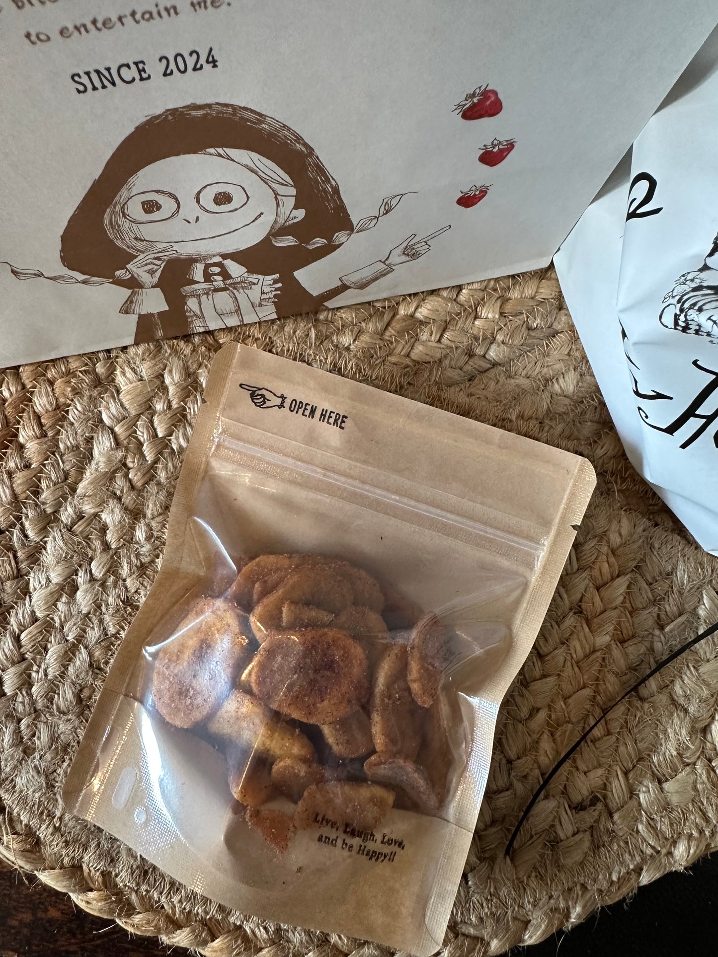 ホットアヒージョ有機バナナチップス